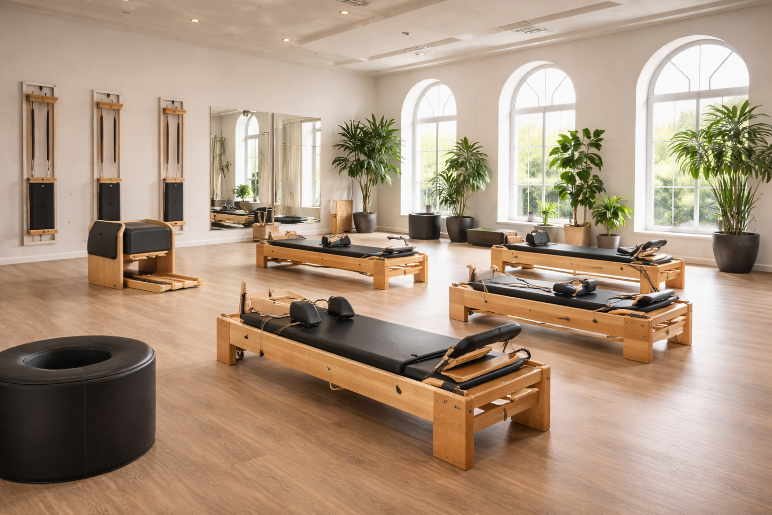 Interior of Flow Pilates studio