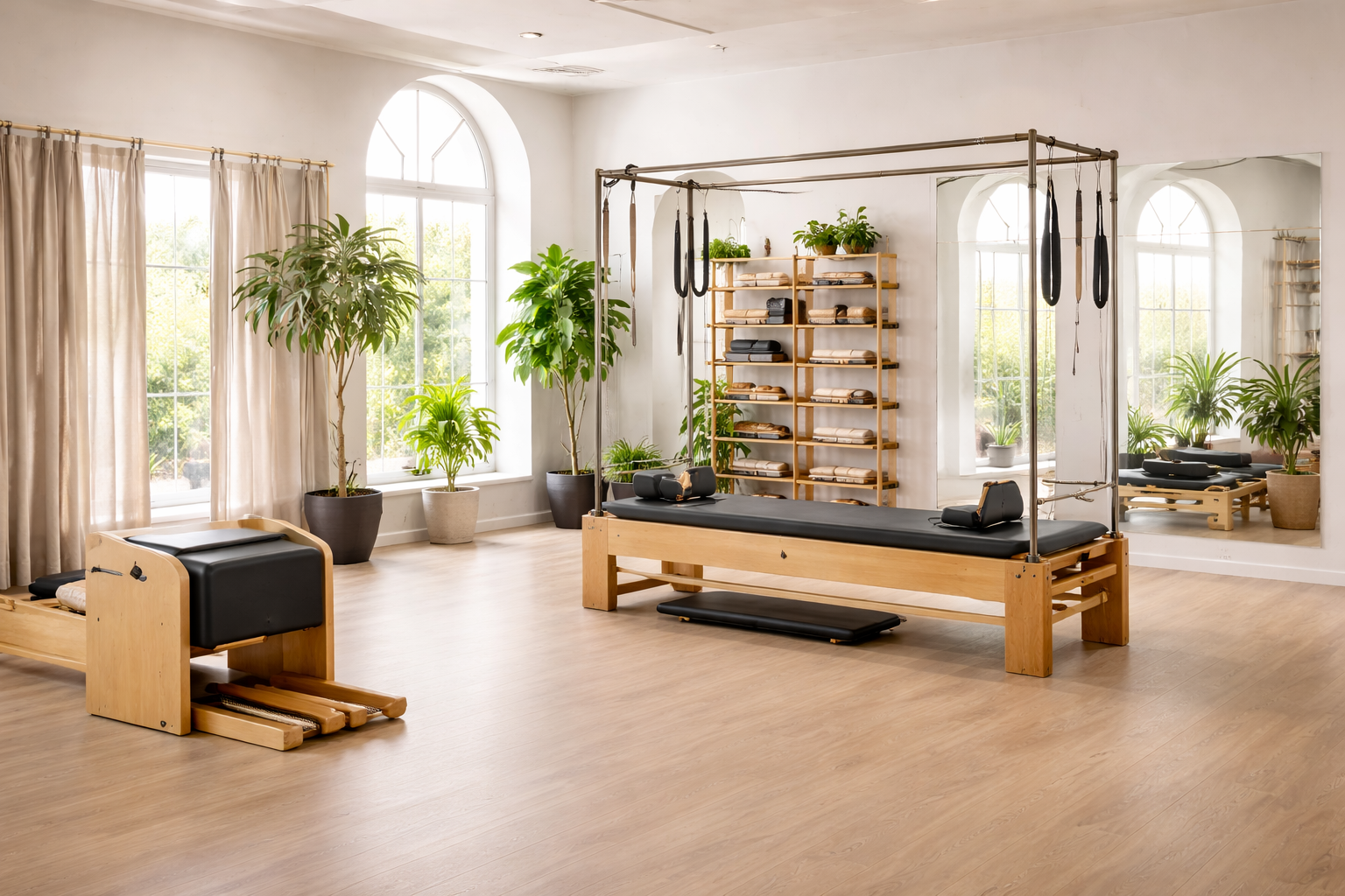 Interior of Flow Pilates studio