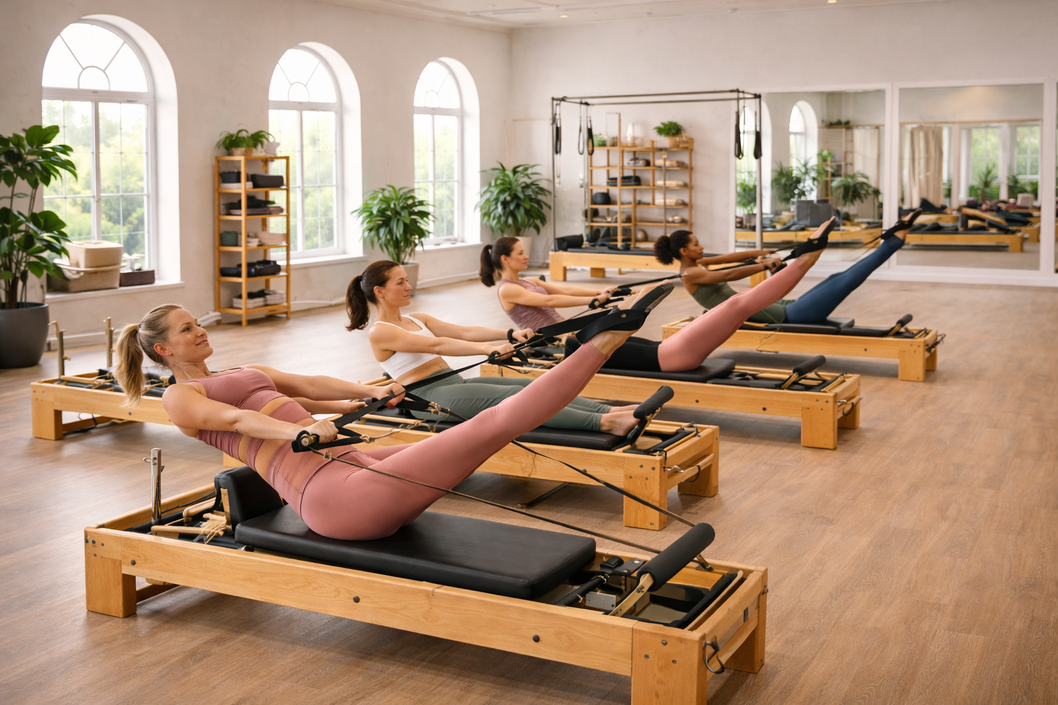 Interior of Flow Pilates studio